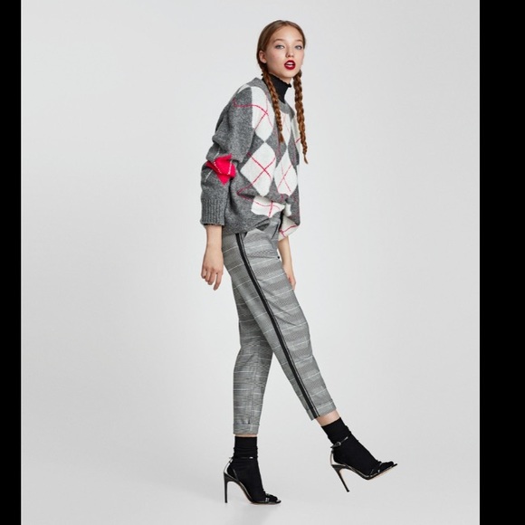trousers with a stripe down the side